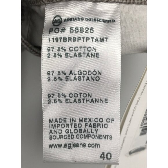 AG Adriano Goldschmied Wanderer Trouser Short Taupe Size 40 NEW - Picture 8 of 8